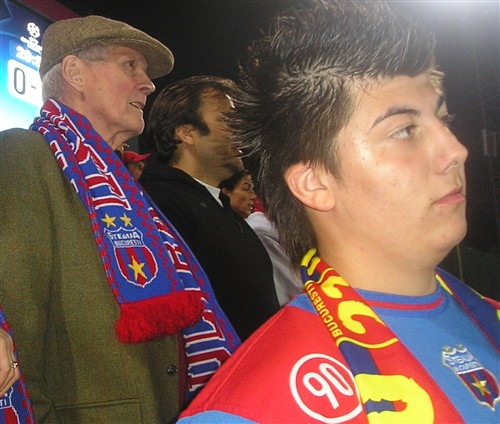Bob at football match Steaua -