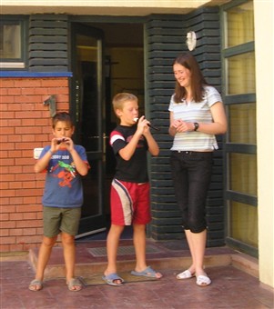 A recorder lesson with Genna